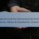 Experiencia de Fan Internacional de Un Día: Asistencia, Hábitos de Visualización, Compromiso