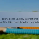 Historia de los One Day International: Evolución, Hitos clave, Jugadores legendarios
