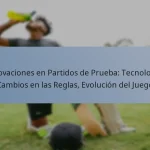 Innovaciones en Partidos de Prueba: Tecnología, Cambios en las Reglas, Evolución del Juego