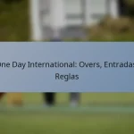 One Day International: Overs, Entradas, Reglas