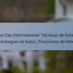 One Day International: Técnicas de bateo, Estrategias de bolos, Posiciones de fildeo