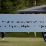 Partido de Prueba con Pelota Rosa: Visibilidad, Impacto, Adaptación del Jugador