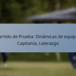 Partido de Prueba: Dinámicas de equipo, Capitanía, Liderazgo