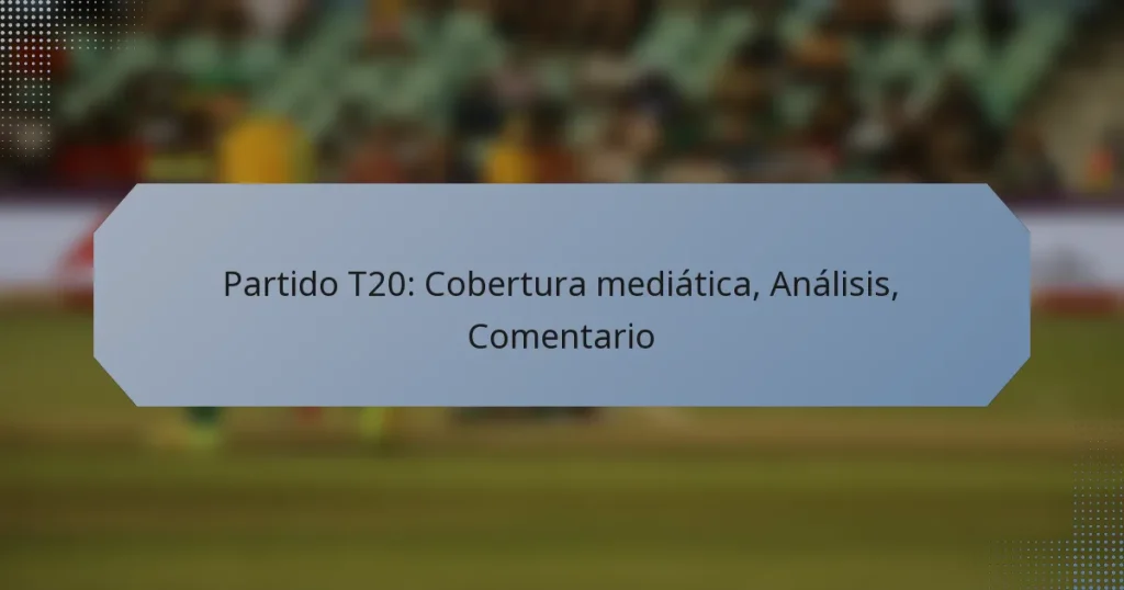 Partido T20: Cobertura mediática, Análisis, Comentario