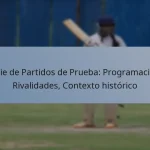 Serie de Partidos de Prueba: Programación, Rivalidades, Contexto histórico