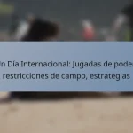 Un Día Internacional: Jugadas de poder, restricciones de campo, estrategias