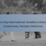 Uno Day International: Estadios icónicos, Condiciones, Partidos históricos